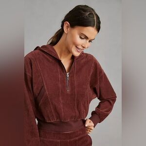 Daily Practice by Anthropologie Velour Corduroy Hoodie - XS